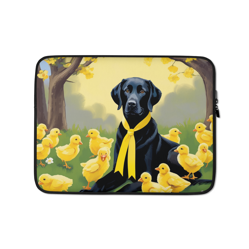 PugMug Custom Black Labrador Retriever Laptop Sleeve