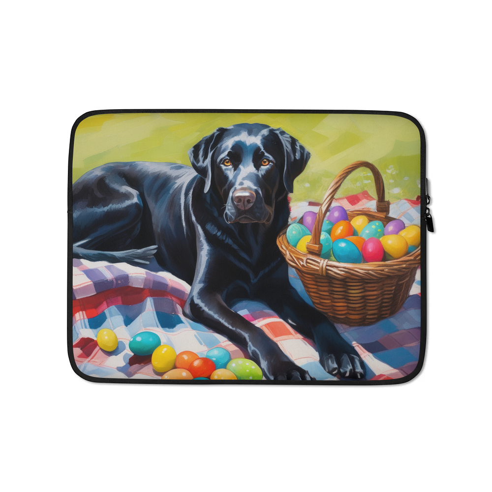 PugMug Custom Black Labrador Retriever Laptop Sleeve