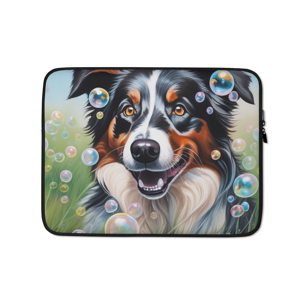 PugMug Custom Australian Shepherd Dog Laptop Sleeve