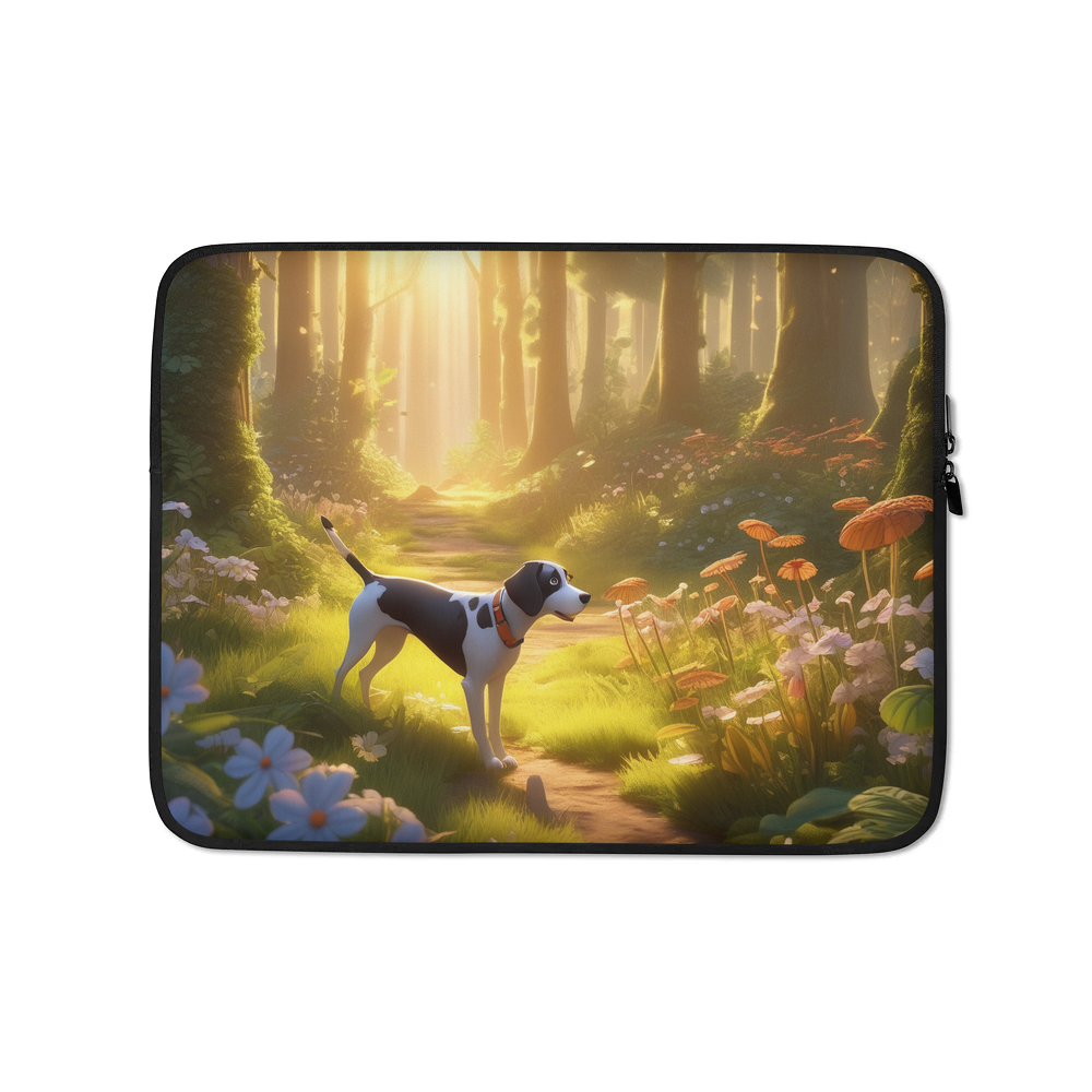 PugMug Custom Pointer Dog Laptop Sleeve