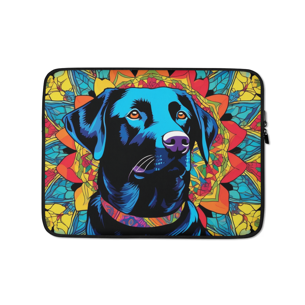 PugMug Custom Black Labrador Retriever Laptop Sleeve