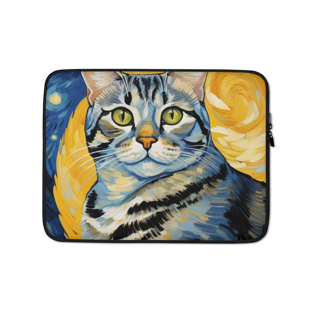PugMug Custom Tabby American Shorthair Cat Laptop Sleeve