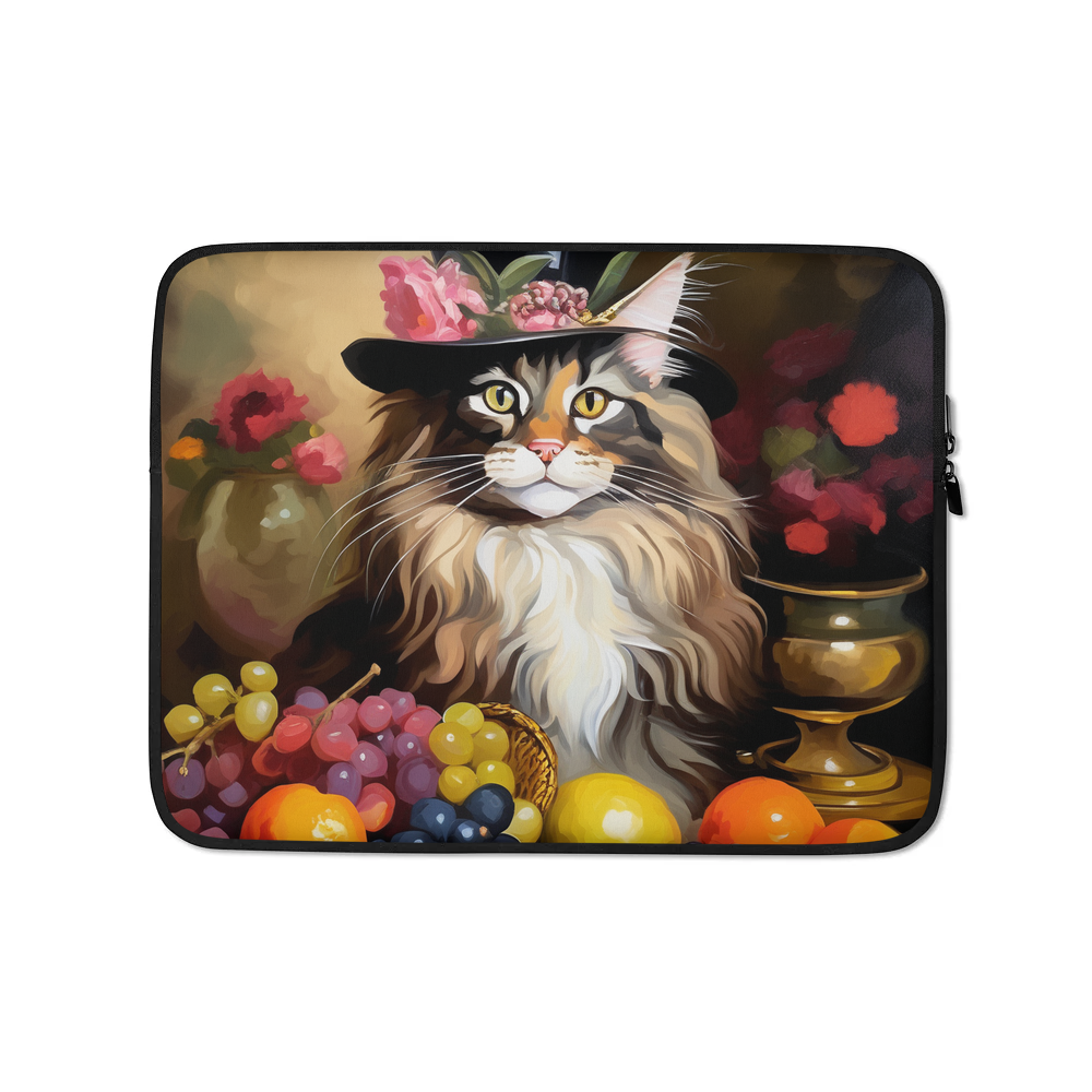 PugMug Custom Tabby Maine Coon Cat Laptop Sleeve