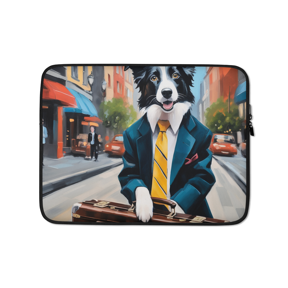 PugMug Custom Border Collie Laptop Sleeve