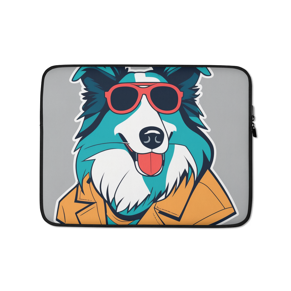 PugMug Custom Collie Laptop Sleeve