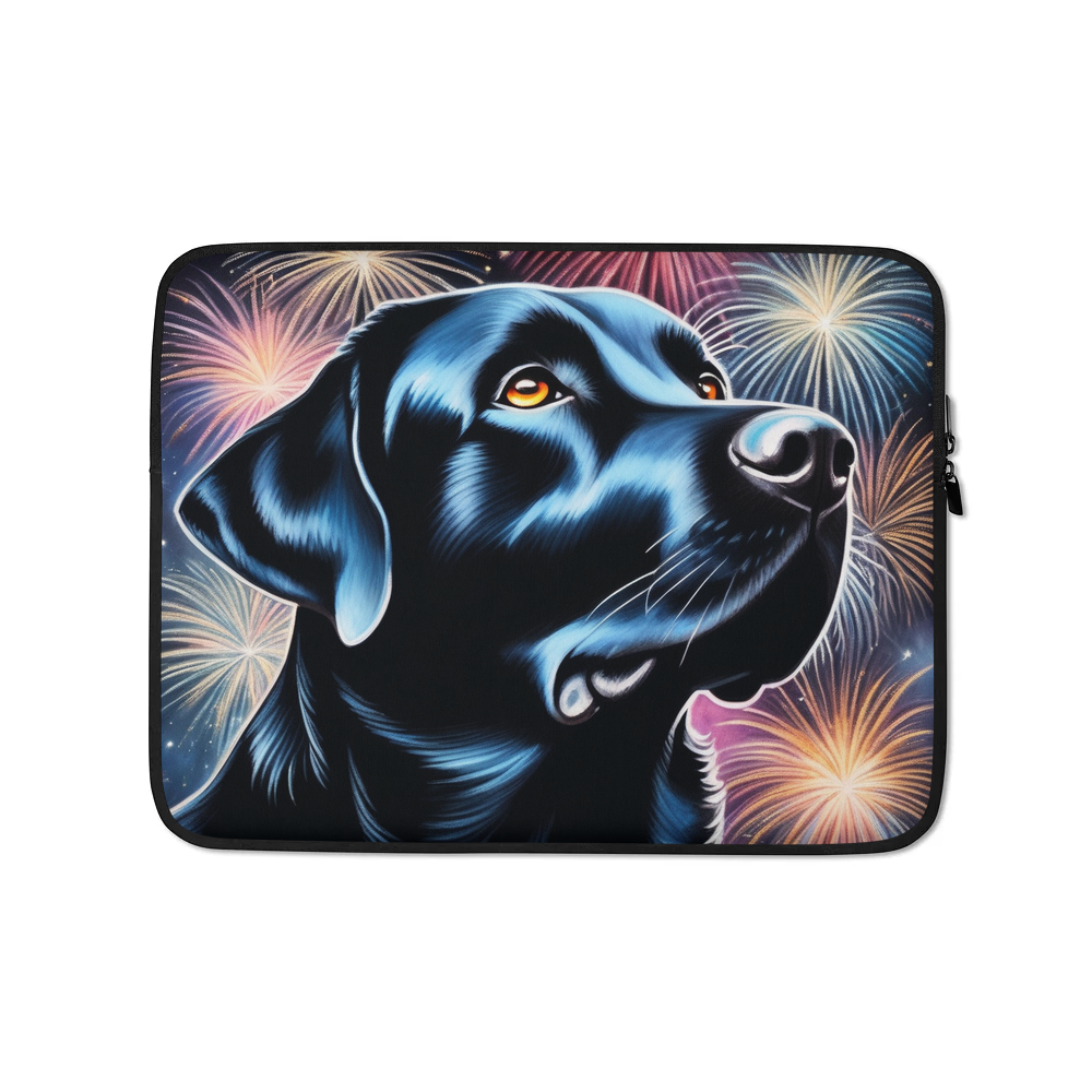 PugMug Custom Black Labrador Retriever Laptop Sleeve