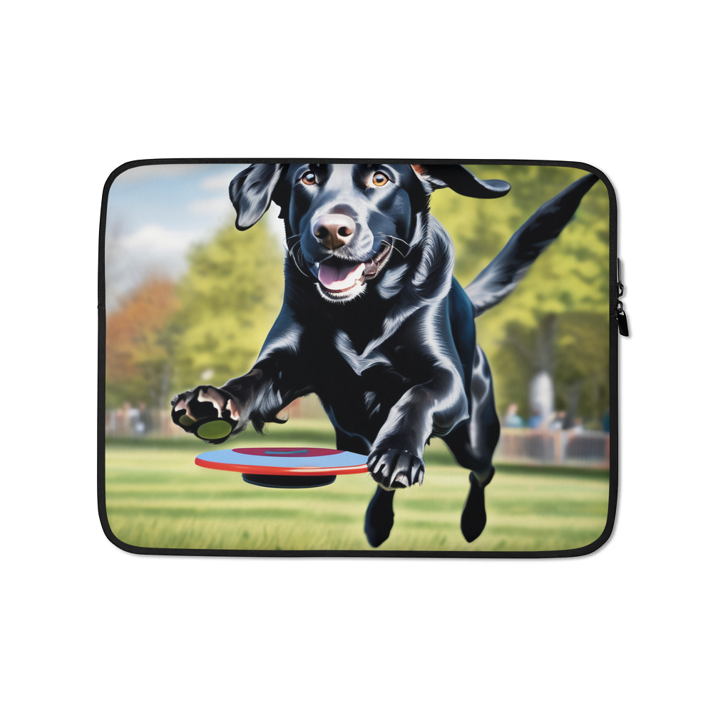 PugMug Custom Black Labrador Retriever Laptop Sleeve