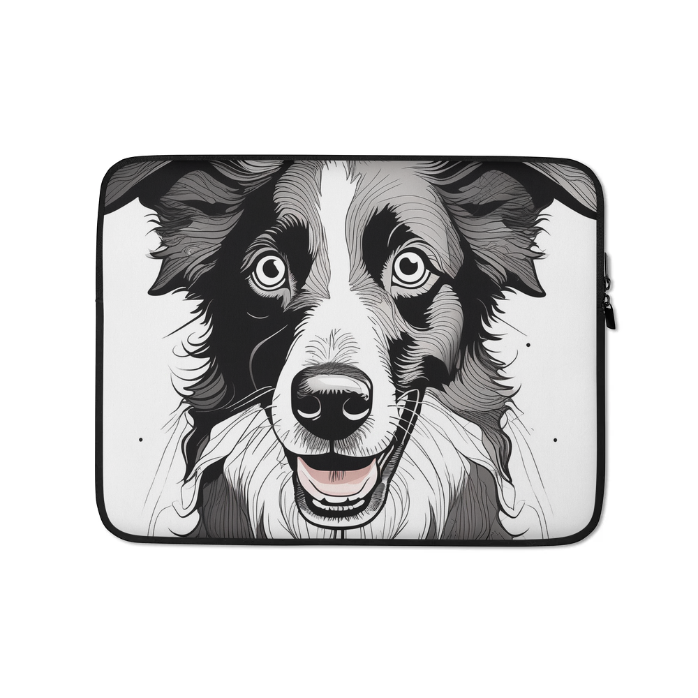 PugMug Custom Border Collie Laptop Sleeve