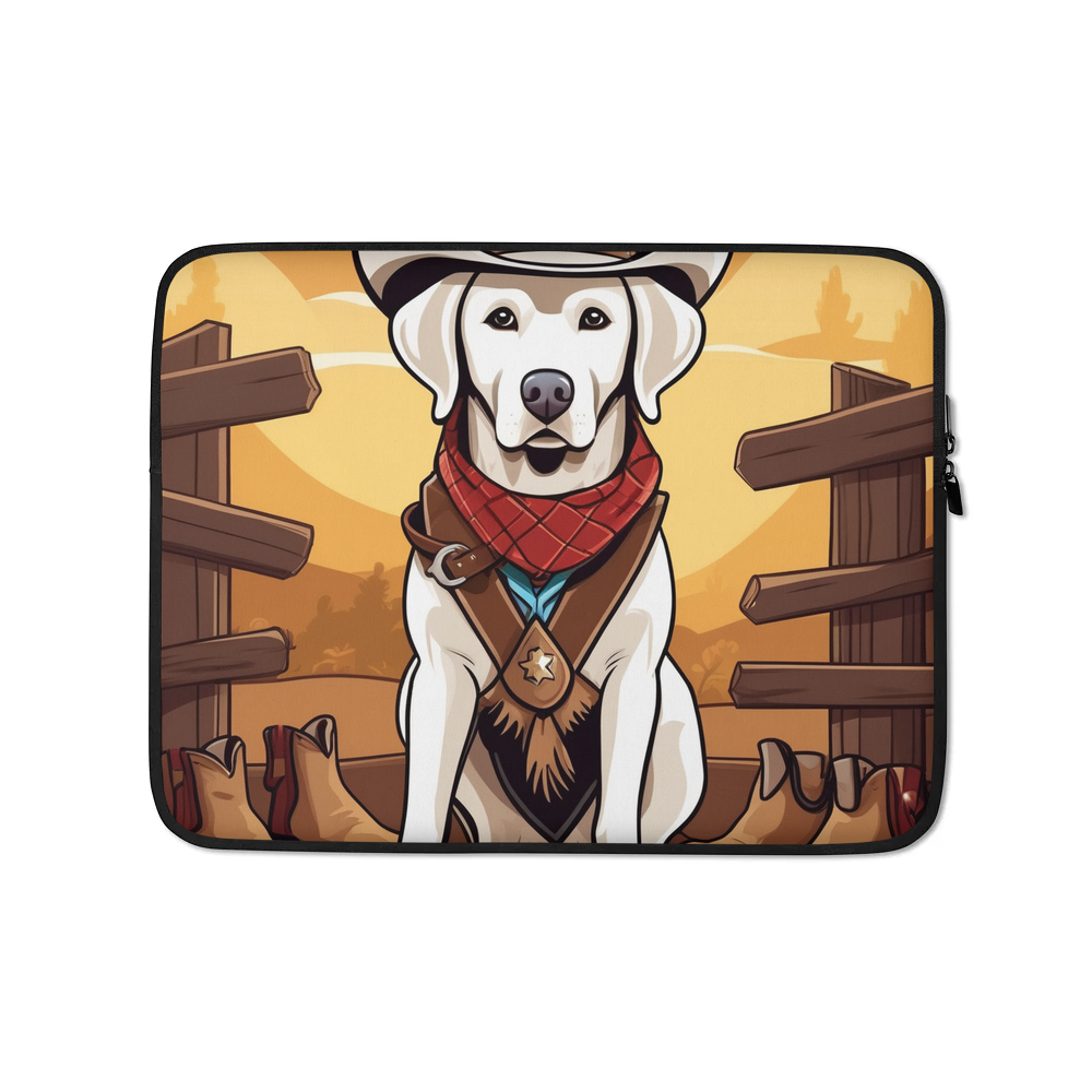 PugMug Custom White Labrador Retriever Laptop Sleeve