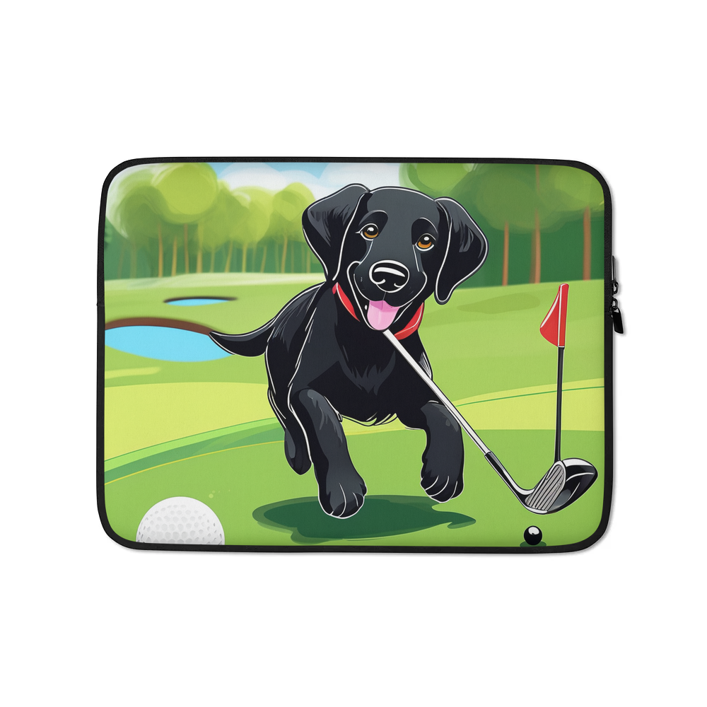 PugMug Custom Black Labrador Retriever Laptop Sleeve