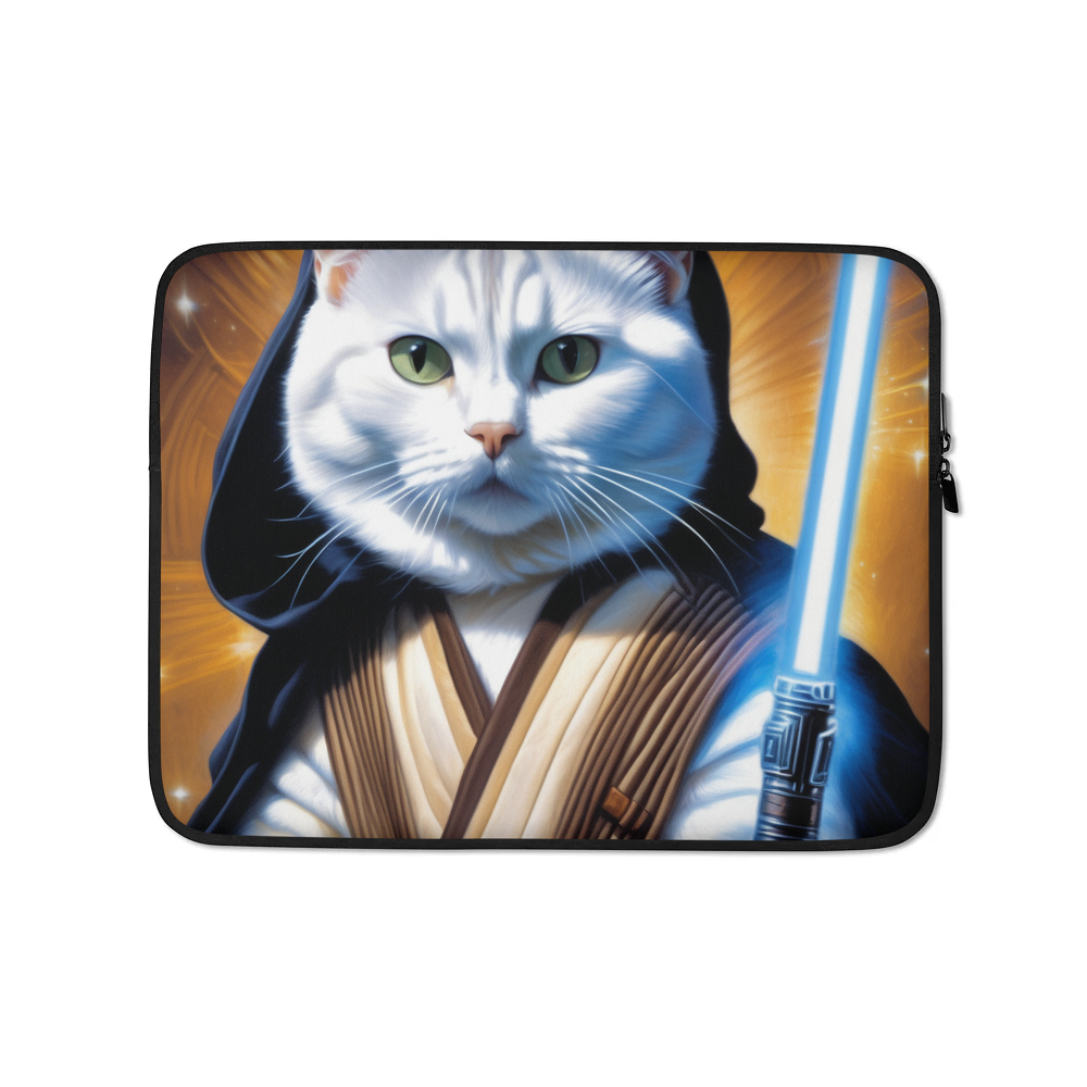 PugMug Custom White American Shorthair Cat Laptop Sleeve