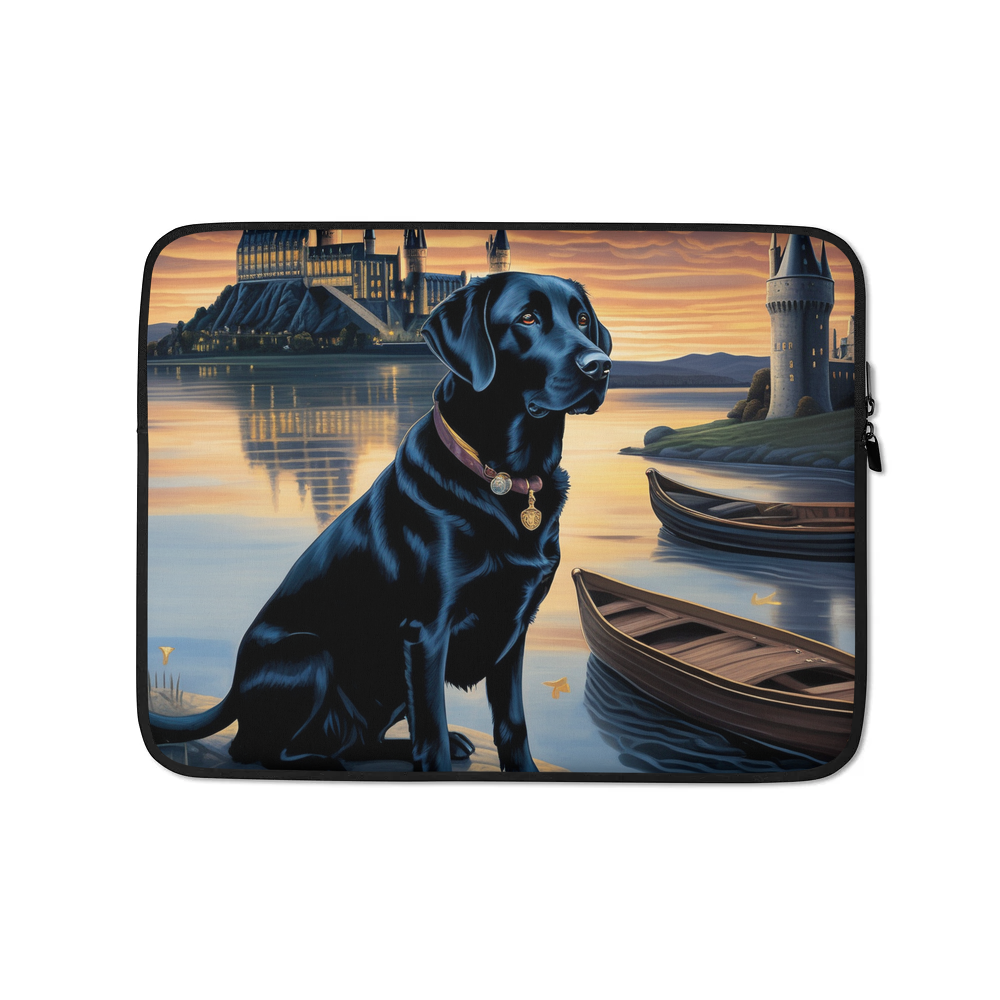 PugMug Custom Black Labrador Retriever Laptop Sleeve
