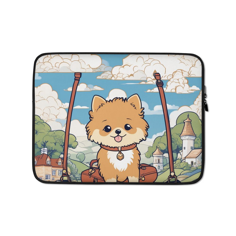 PugMug Custom Tan Pomeranian Laptop Sleeve