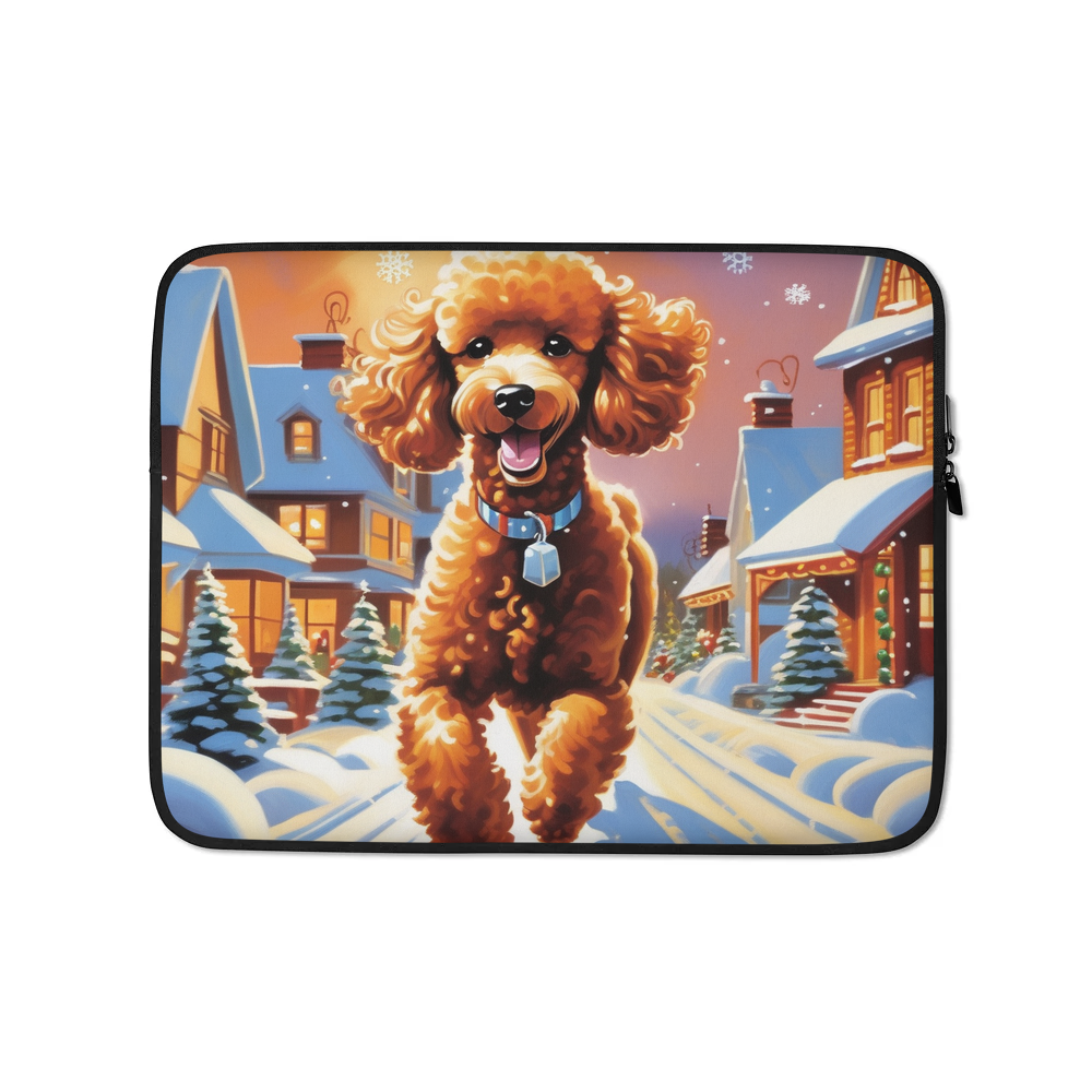PugMug Custom Tan Poodle Laptop Sleeve