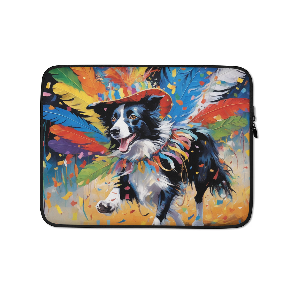 PugMug Custom Border Collie Laptop Sleeve