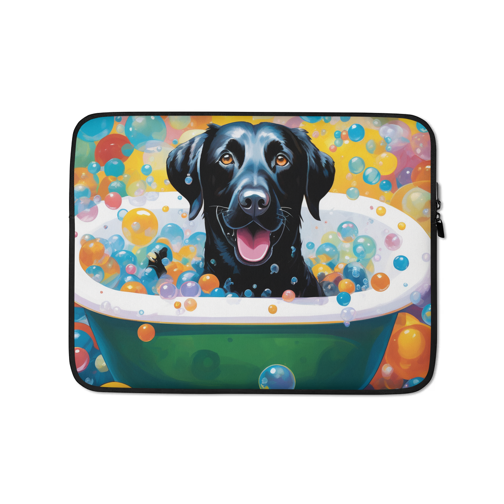 PugMug Custom Black Labrador Retriever Laptop Sleeve