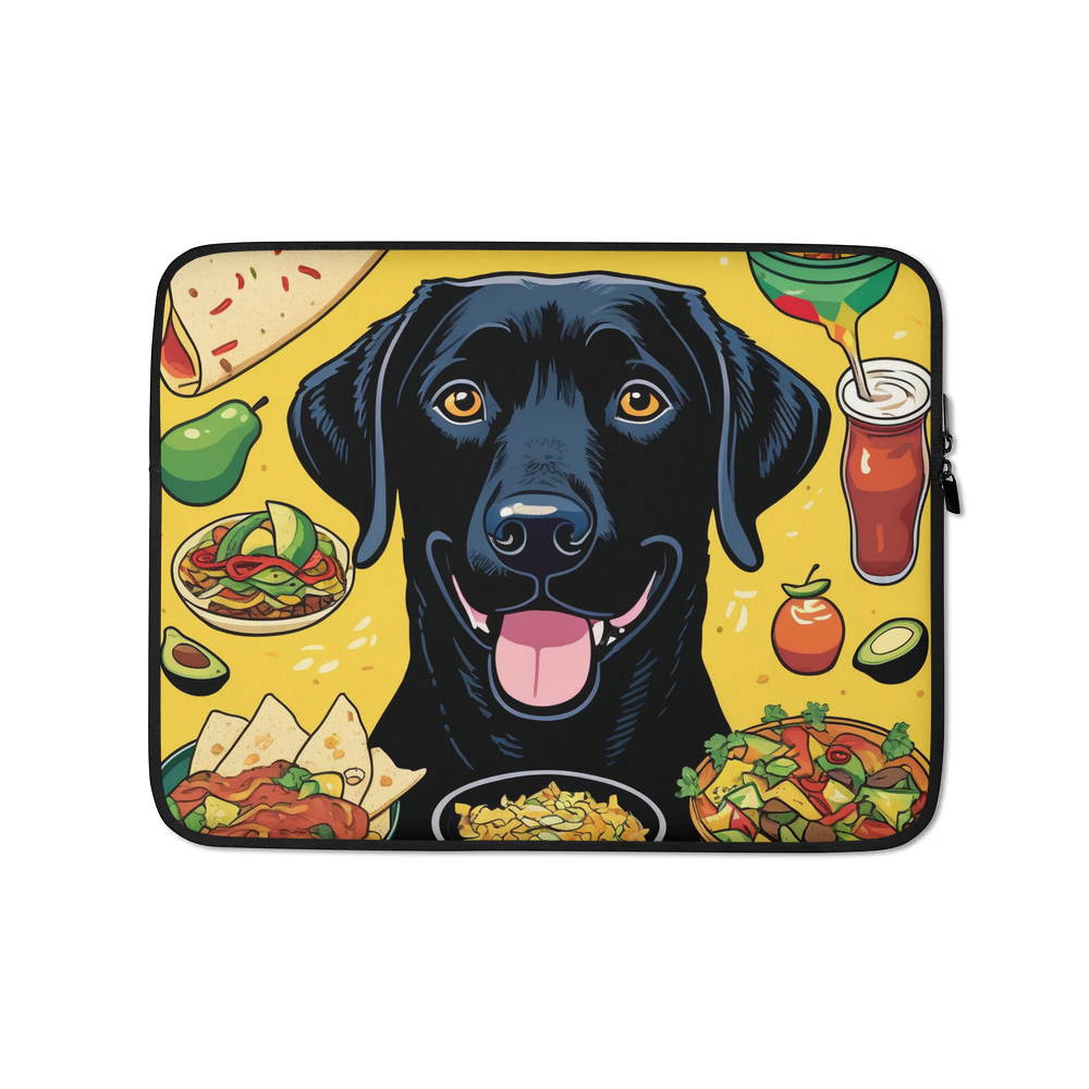 PugMug Custom Black Labrador Retriever Laptop Sleeve