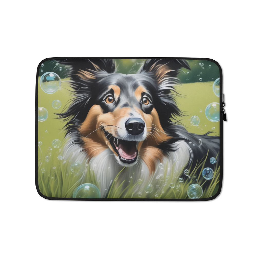 PugMug Custom Collie Laptop Sleeve