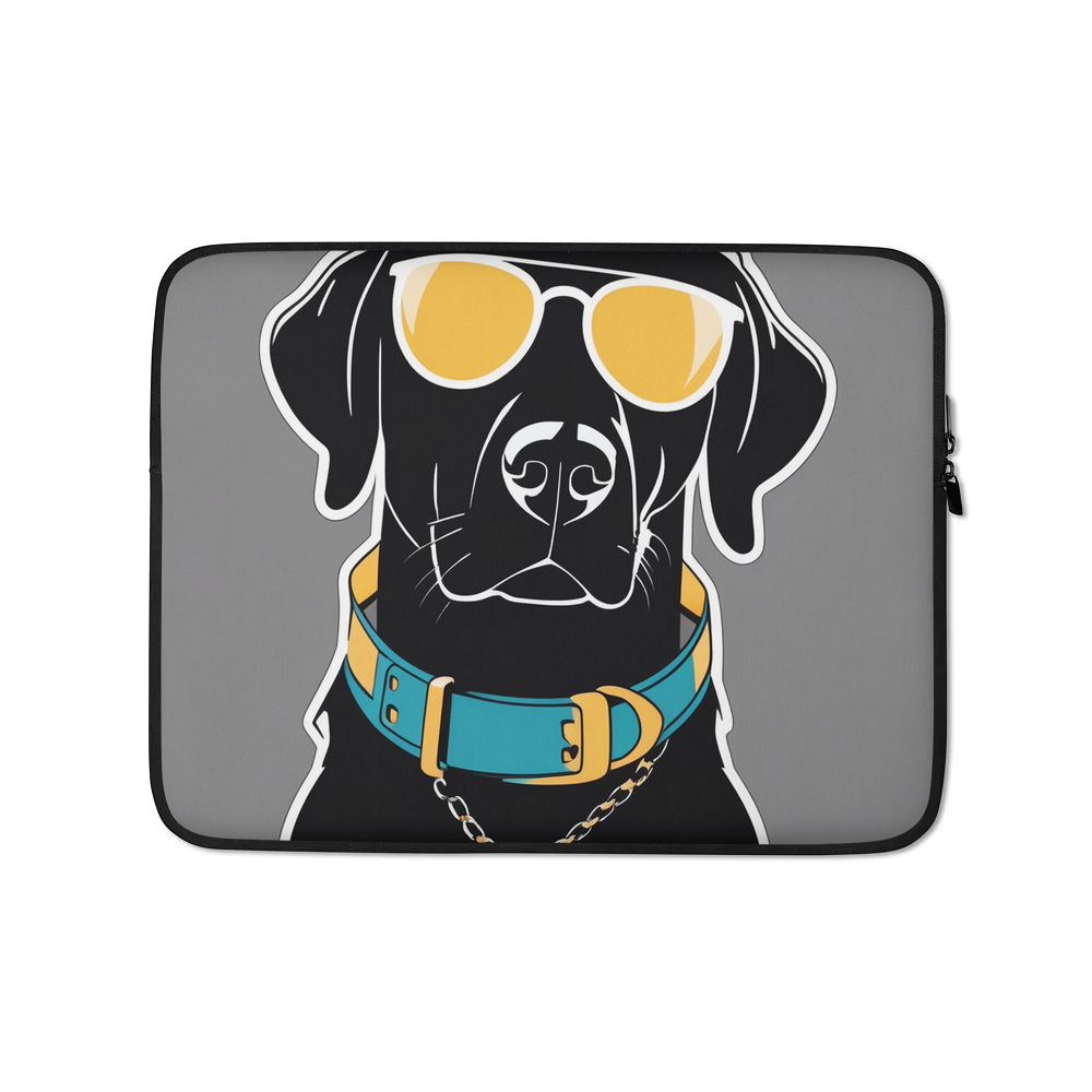 PugMug Custom Black Labrador Retriever Laptop Sleeve