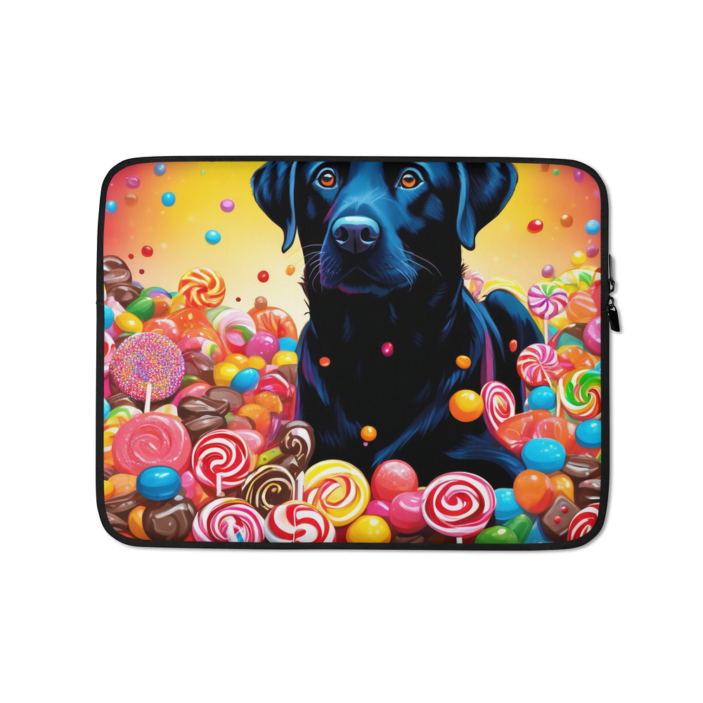 PugMug Custom Black Labrador Retriever Laptop Sleeve