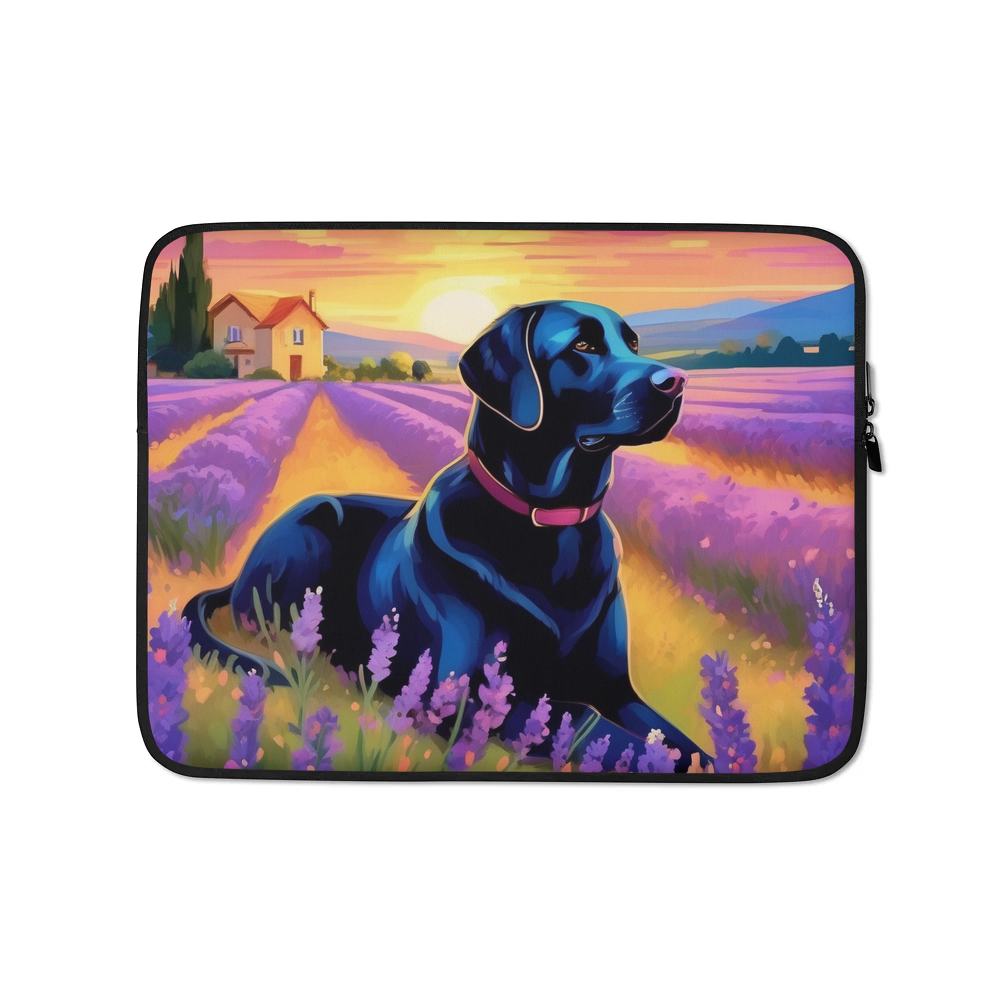 PugMug Custom Black Labrador Retriever Laptop Sleeve