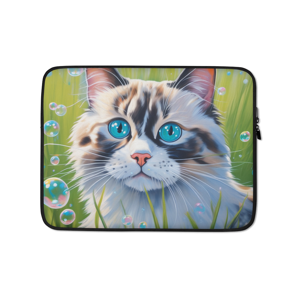 PugMug Custom Tabby Ragdoll Cat Laptop Sleeve