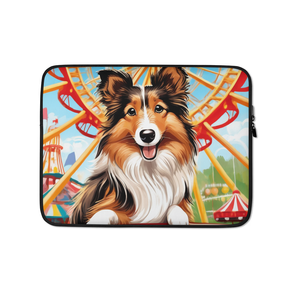 PugMug Custom Shetland Sheepdog Laptop Sleeve