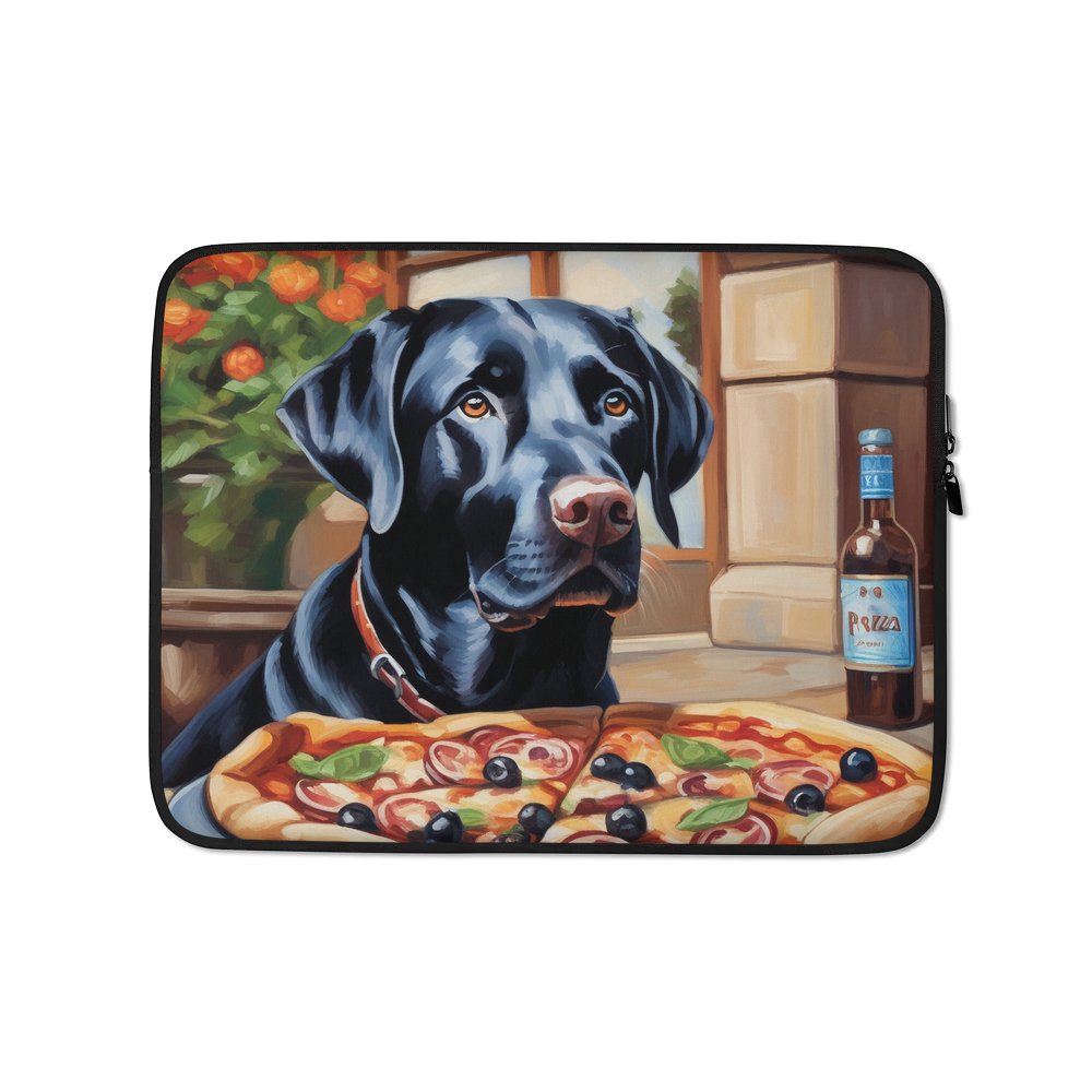 PugMug Custom Black Labrador Retriever Laptop Sleeve
