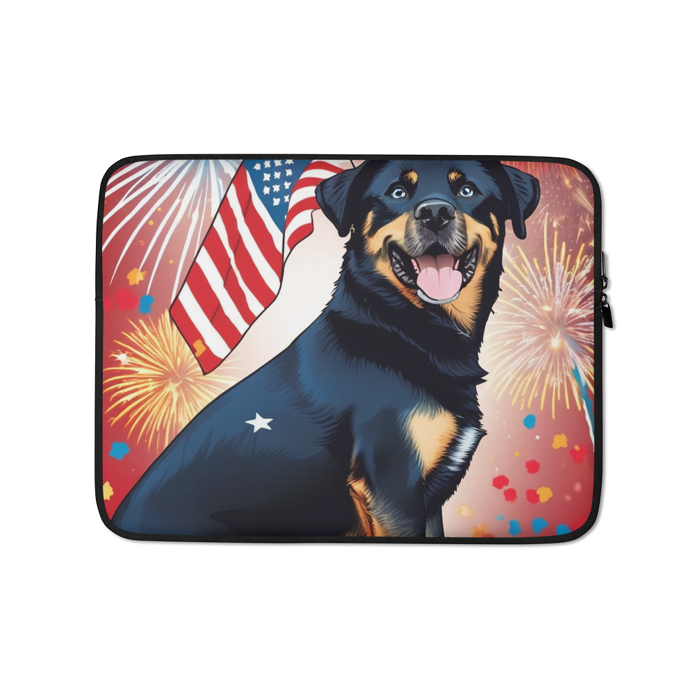 PugMug Custom Blue Laptop Sleeve