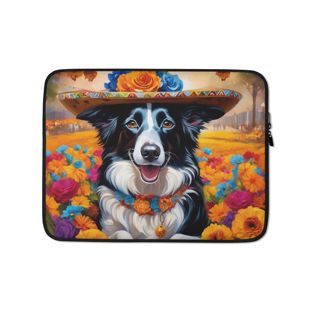 PugMug Custom Border Collie Laptop Sleeve