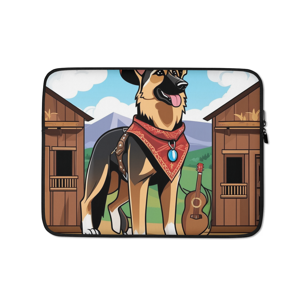 PugMug Custom German Shepherd Dog Laptop Sleeve
