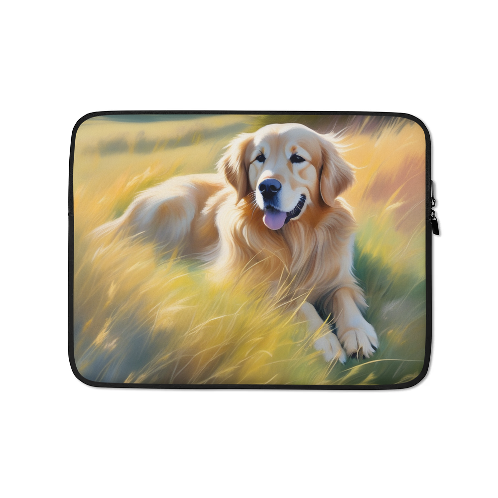 PugMug Custom Golden Retriever Laptop Sleeve