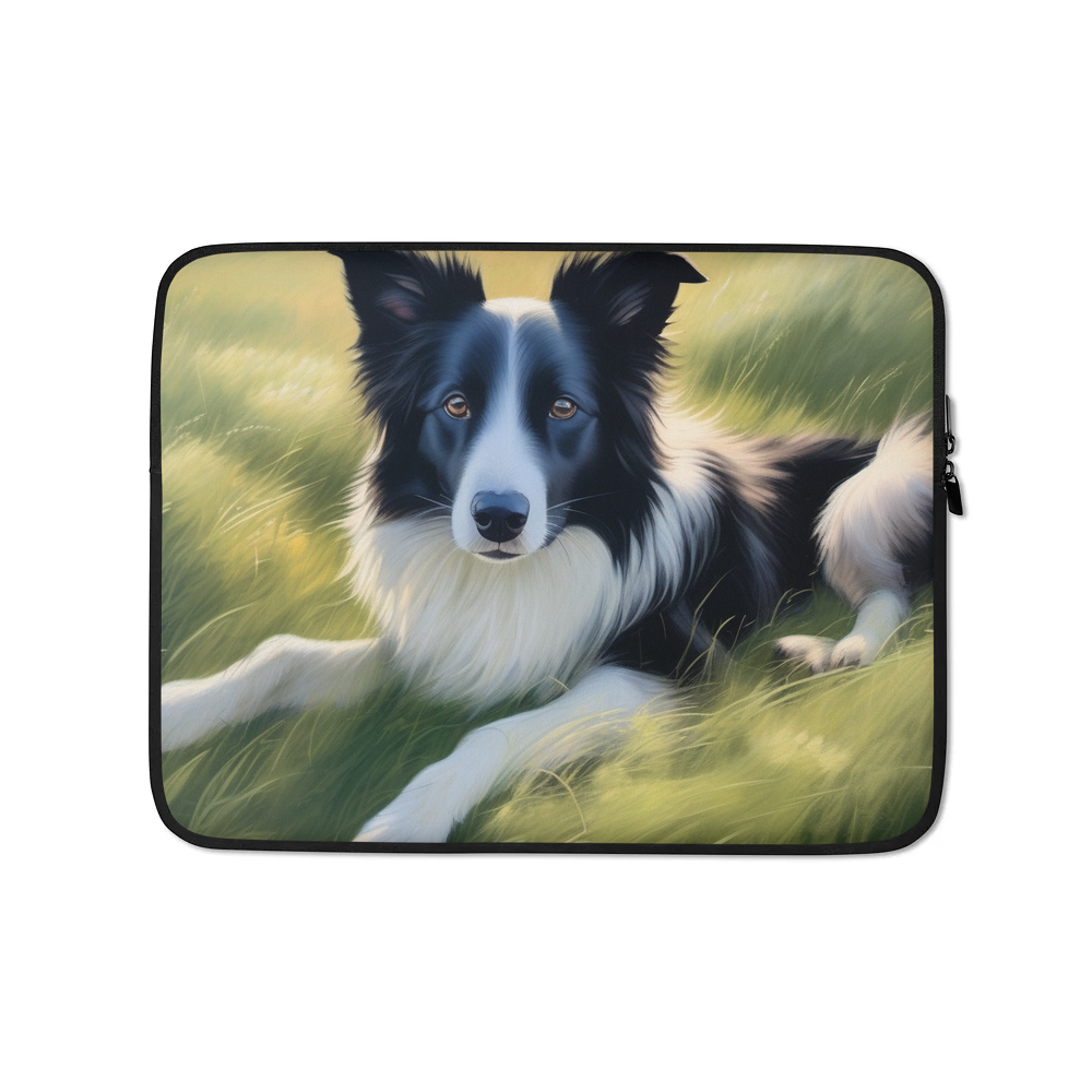 PugMug Custom Border Collie Laptop Sleeve