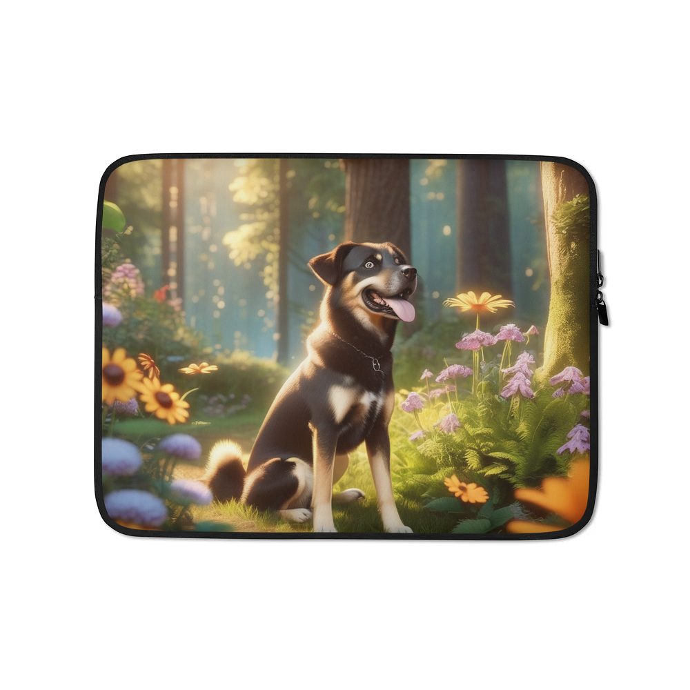 PugMug Custom Blue Laptop Sleeve