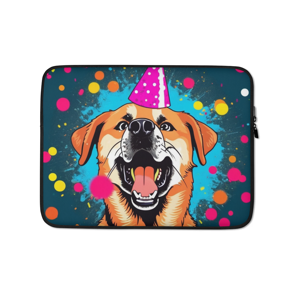 PugMug Custom Blue Laptop Sleeve
