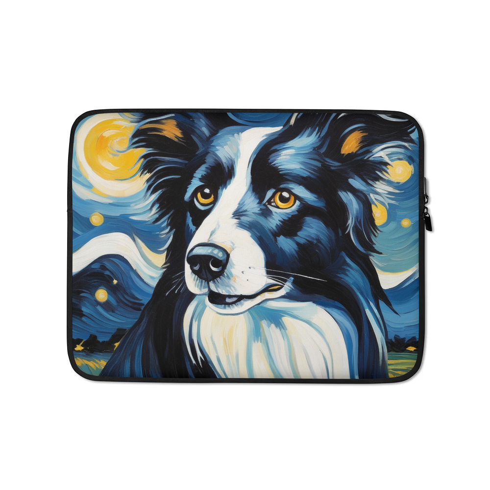 PugMug Custom Border Collie Laptop Sleeve