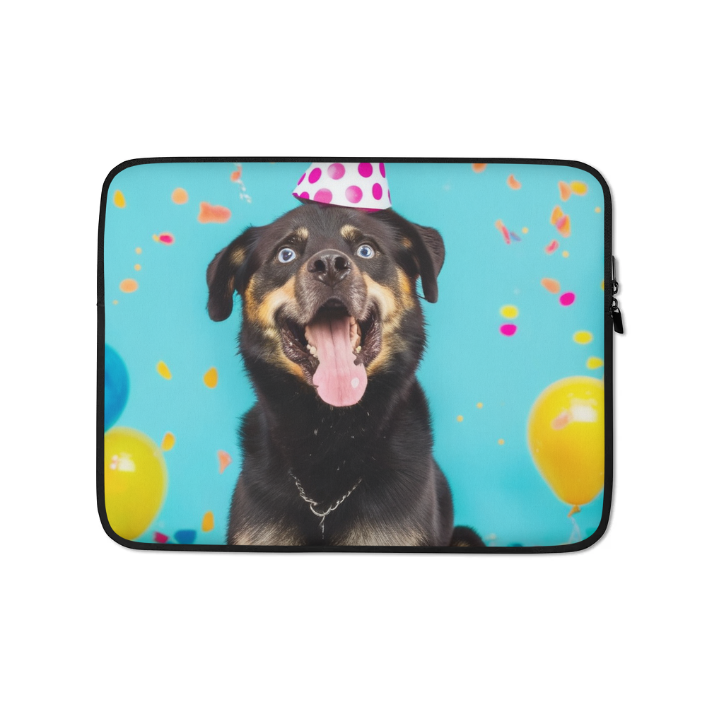 PugMug Custom Blue Laptop Sleeve