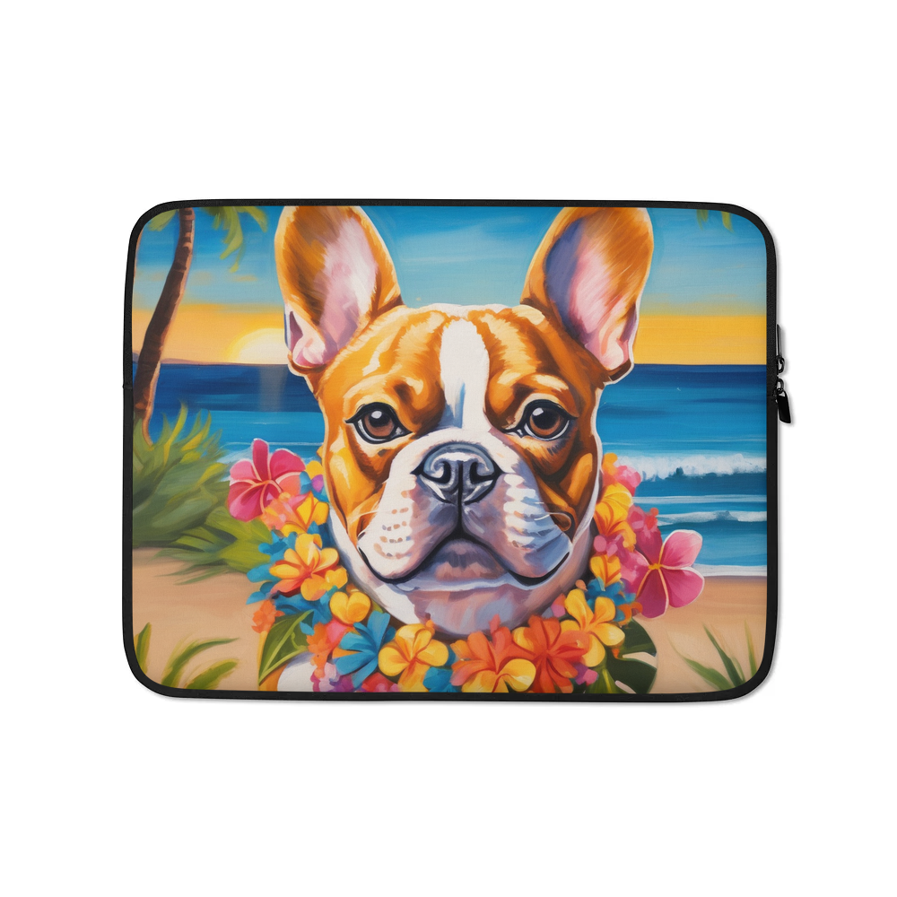 PugMug Custom Tan French Bulldog Laptop Sleeve