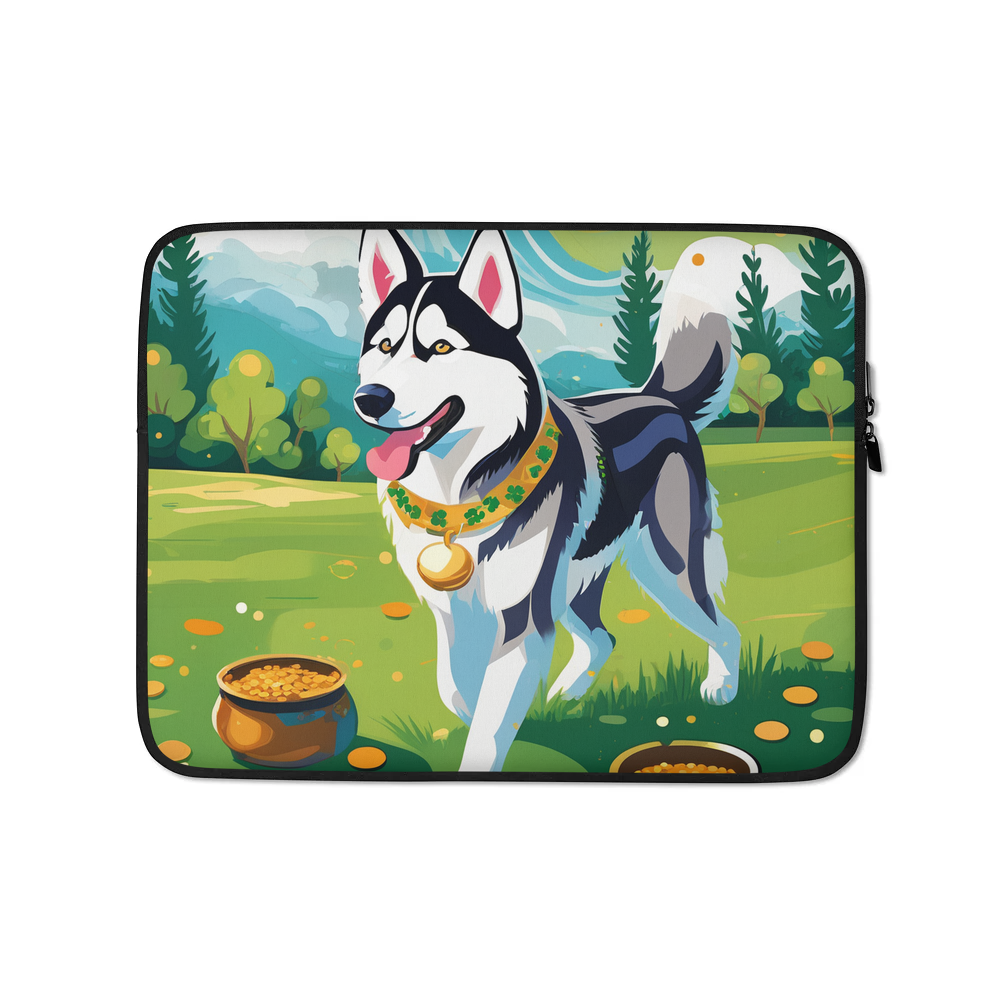 PugMug Custom Siberian Husky Laptop Sleeve