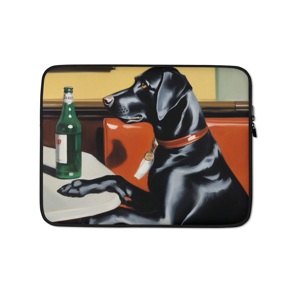 PugMug Custom Black Labrador Retriever Laptop Sleeve