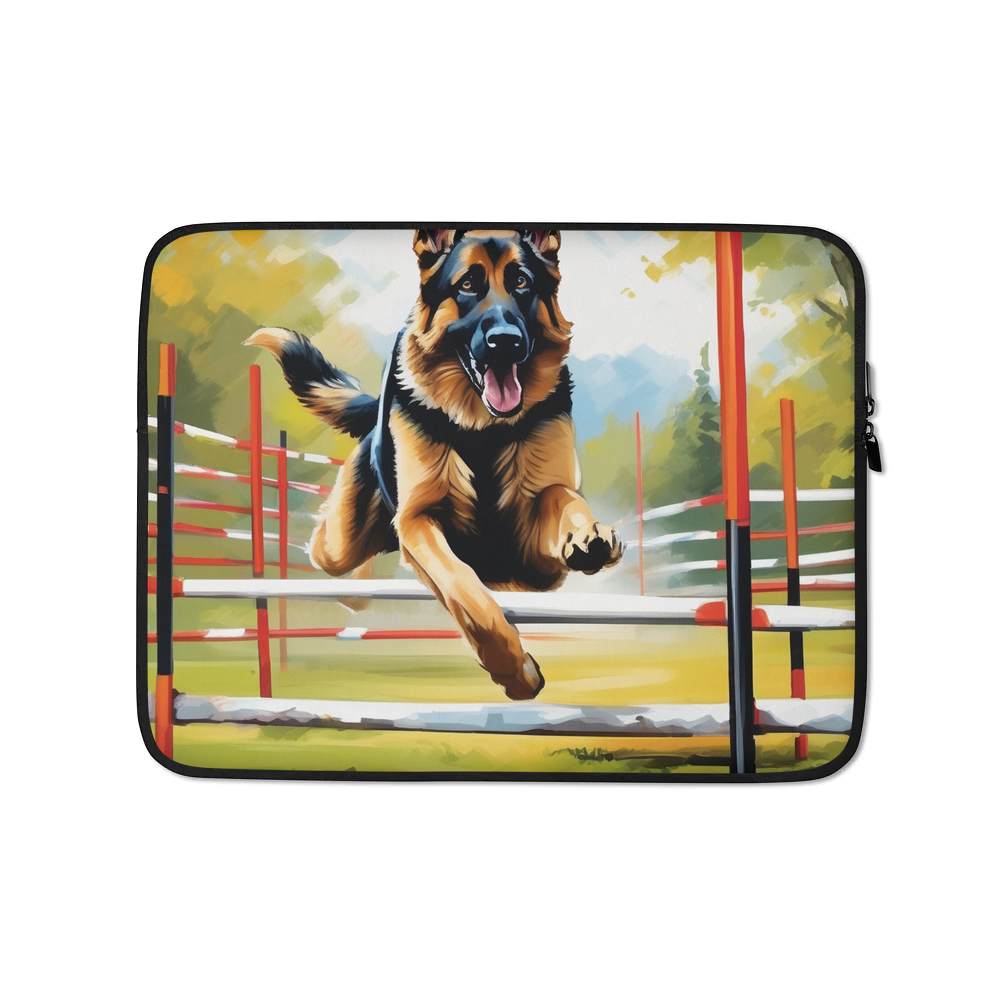 PugMug Custom German Shepherd Dog Laptop Sleeve