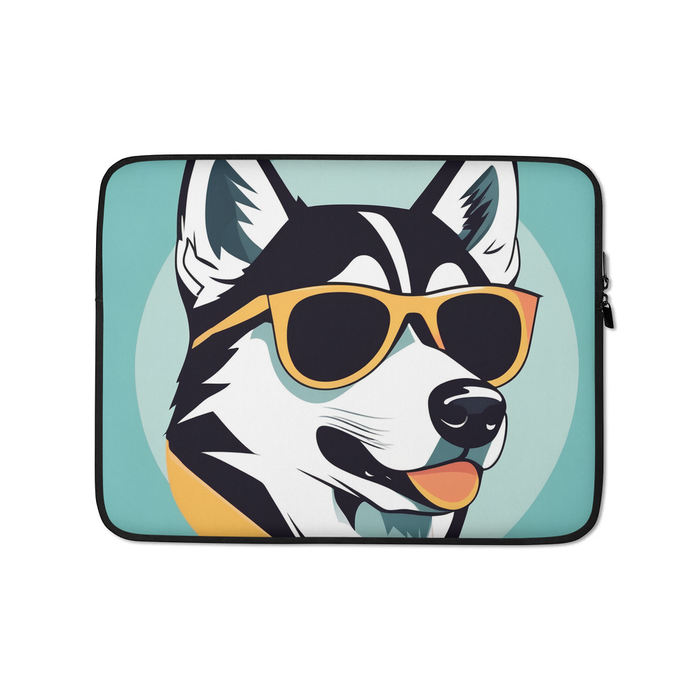 PugMug Custom Siberian Husky Laptop Sleeve