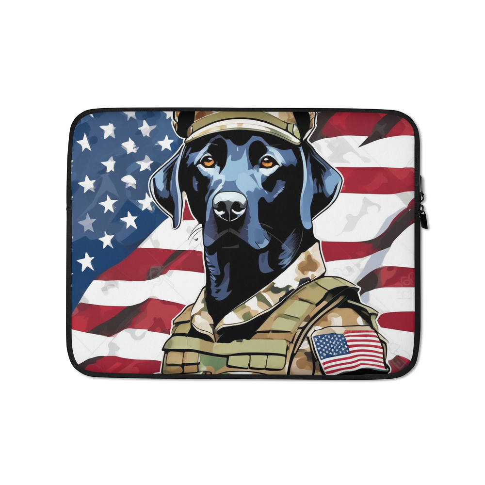 PugMug Custom Black Labrador Retriever Laptop Sleeve