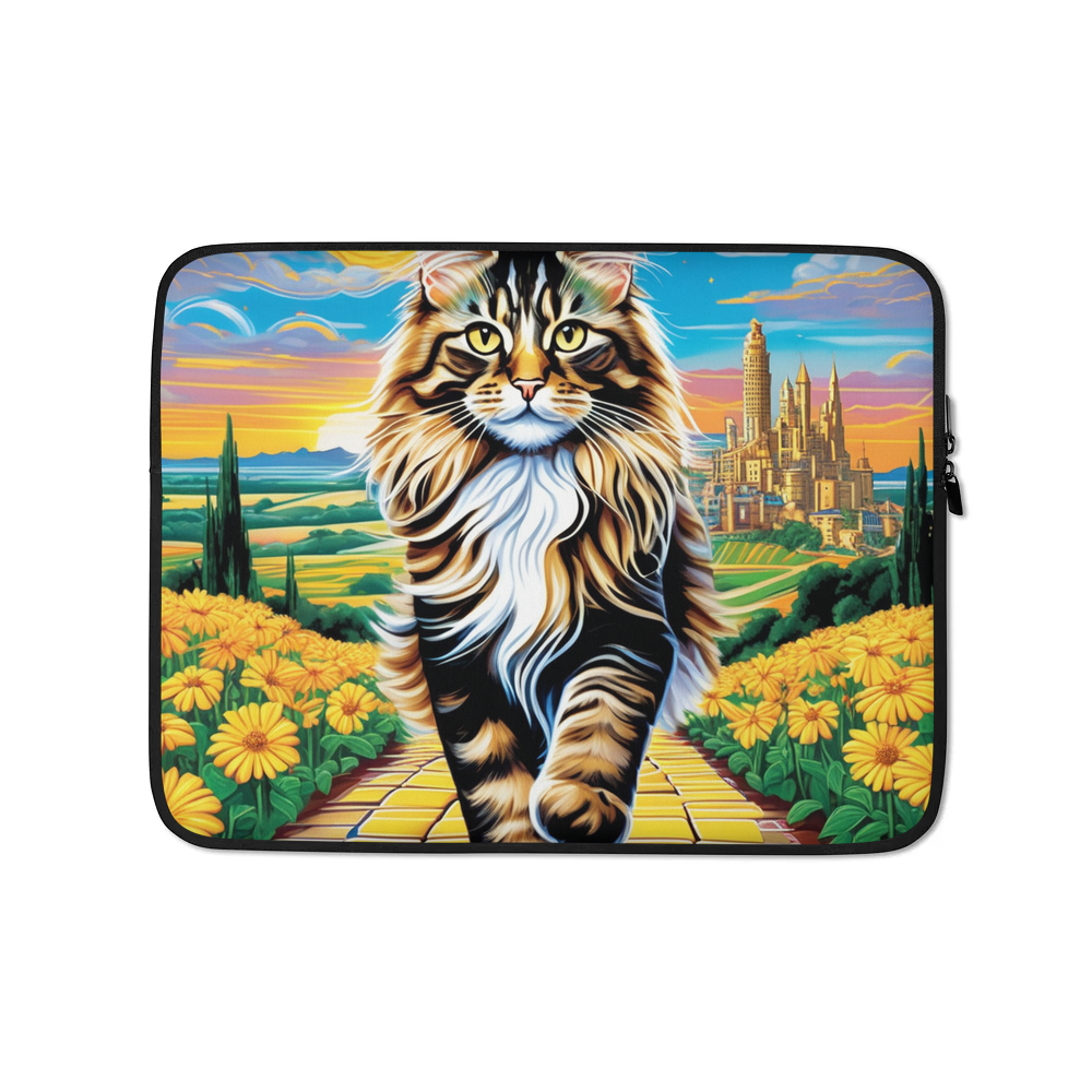 PugMug Custom Tabby Maine Coon Cat Laptop Sleeve