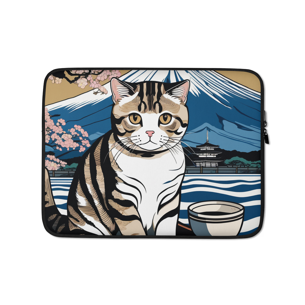 PugMug Custom Tabby Scottish Fold Cat Laptop Sleeve