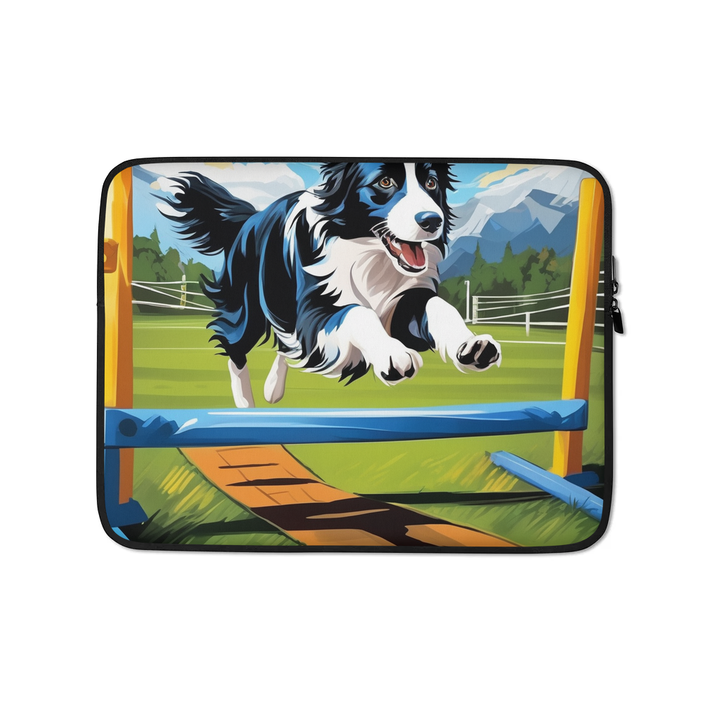 PugMug Custom Border Collie Laptop Sleeve