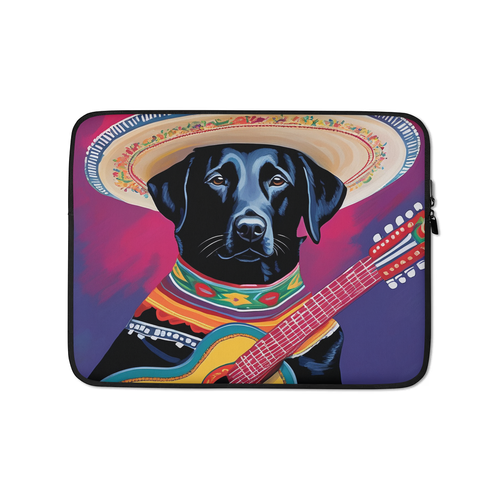 PugMug Custom Black Labrador Retriever Laptop Sleeve