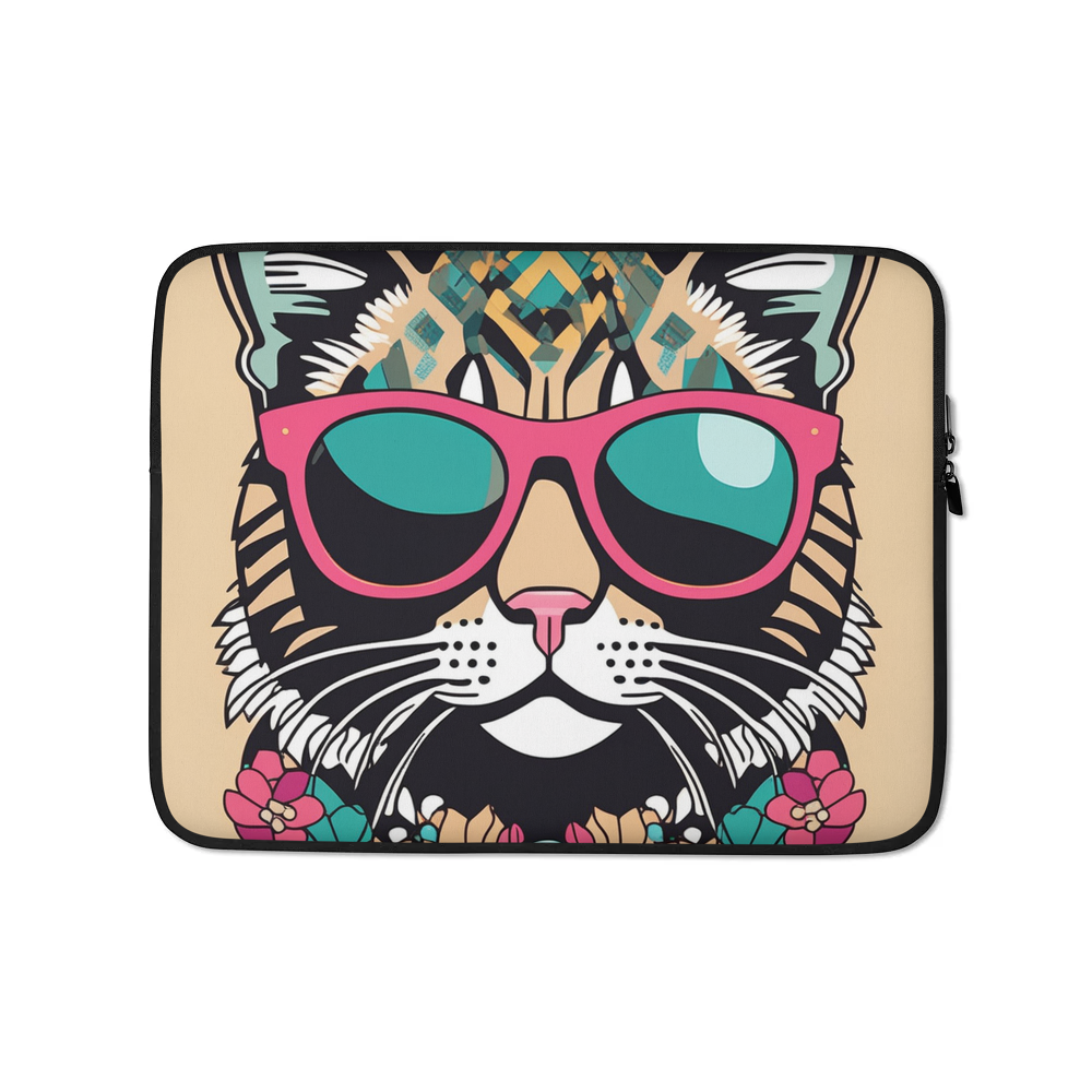 PugMug Custom Tabby Exotic Cat Laptop Sleeve