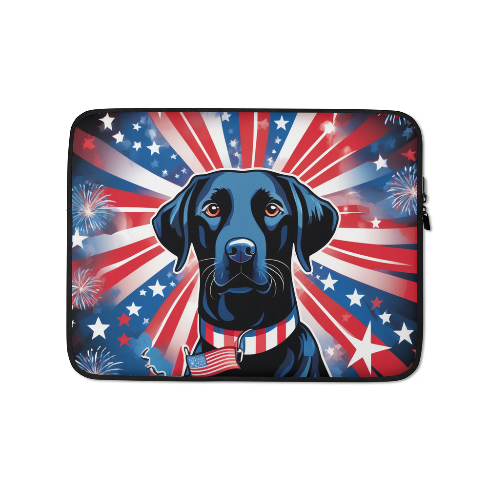 PugMug Custom Black Labrador Retriever Laptop Sleeve