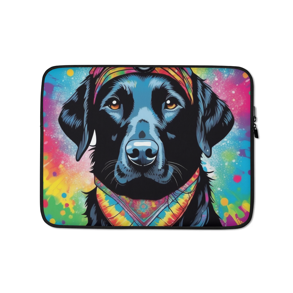 PugMug Custom Black Labrador Retriever Laptop Sleeve
